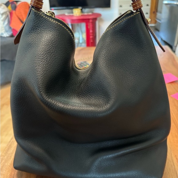 Dooney shoulder Black/Dark Blue Hobo bag - Picture 3 of 10
